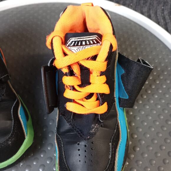 Nike Air Diamond Turf Child Athletic Sneakers Black - Picture 3 of 6